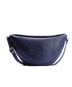 Portland Leather Goods Koala Sling Bag – Leather Sling with Adjustable Strap – Handmade from the Finest Full-Grain Hides Medium Cobalt
