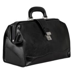 Leather Doctor Bag Black